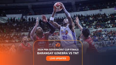 LIVE UPDATES: Ginebra vs TNT – PBA Governors’ Cup.